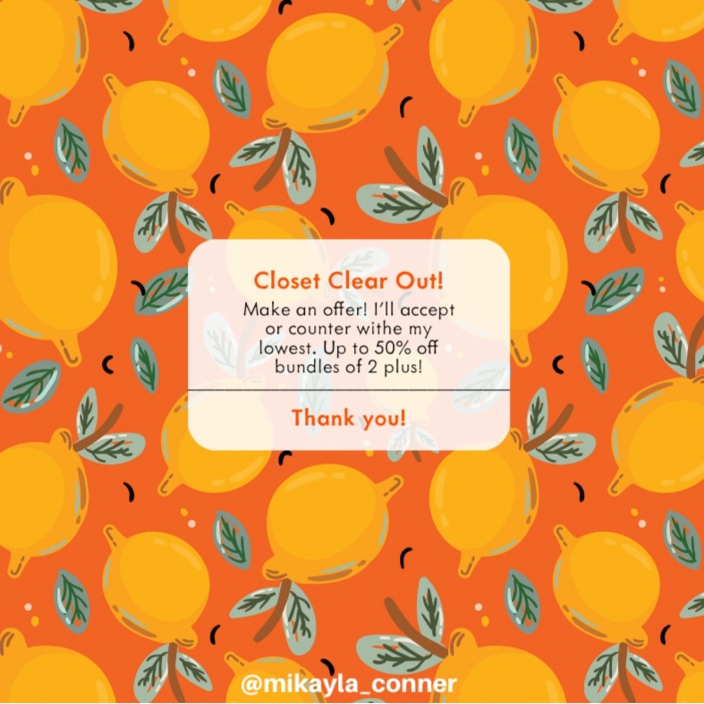 Spring Cleaning Closet Sale!